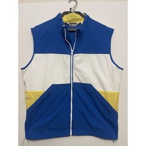 Peter Millar Men's Crown Sailing Full Zip Golf Vest Stretch Size L Large